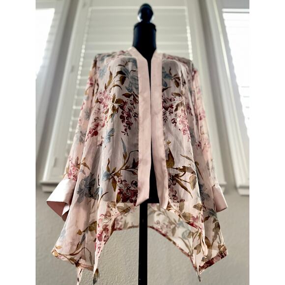 Vince Camuto Floral Duster XS - Picture 2 of 6